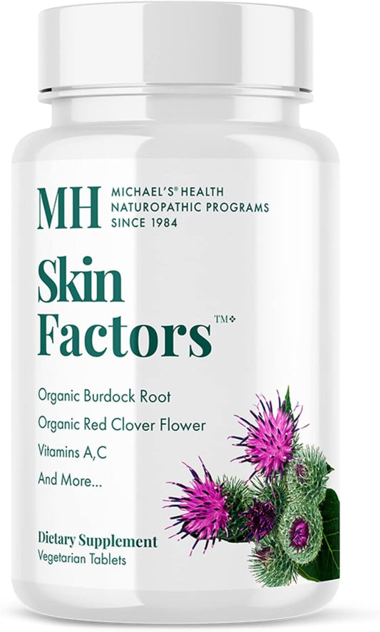 Michael's Health Naturopathic Programmes Skin Factors - Daily Formula for Youthful-Looking Skin - 90 Vegetarian Tablets