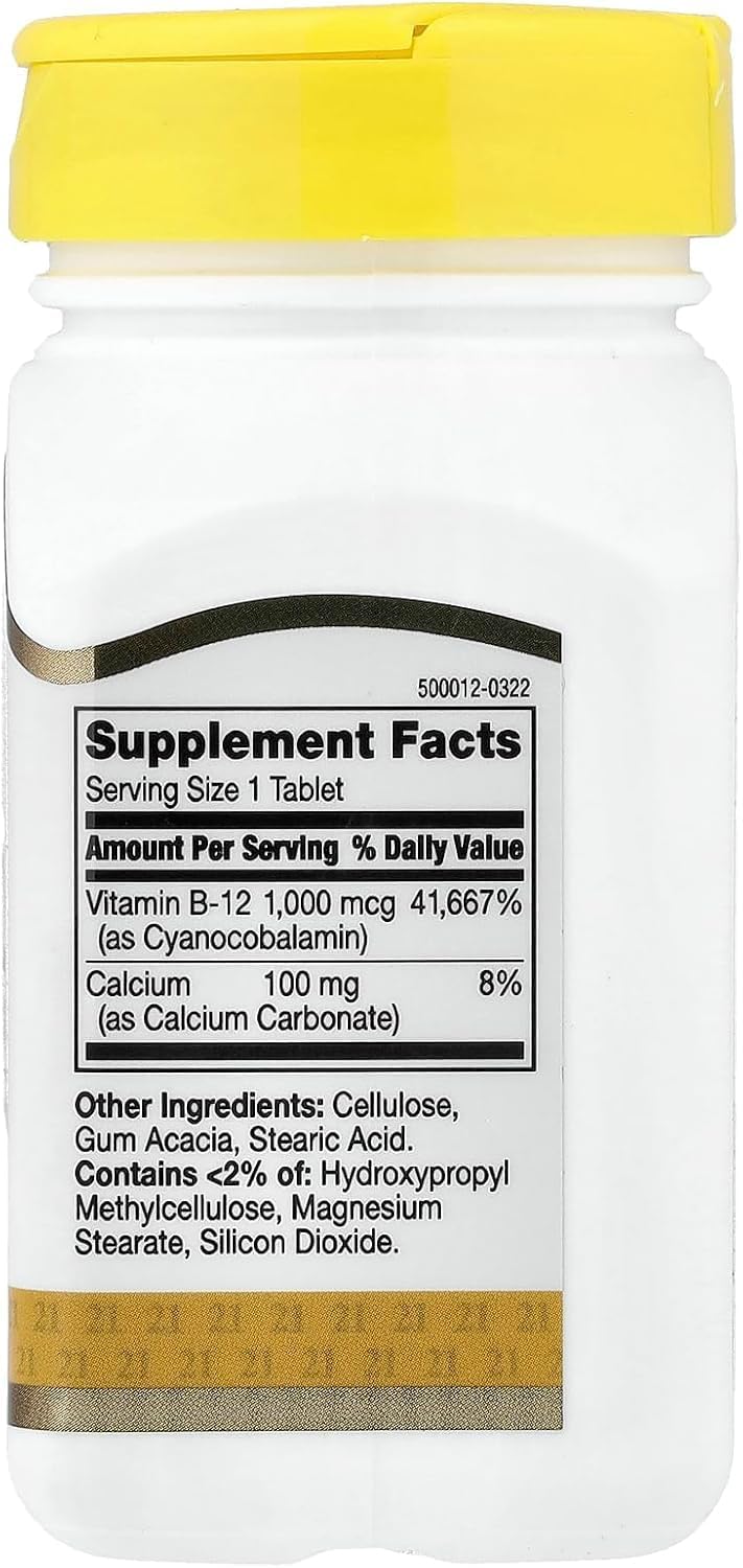 Vitamin B12 Time Release 1000mcg 110 Tablets - görsel 2