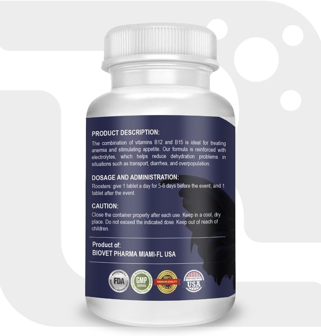 NUTRI-LINE B12 B15 for Roosters 100 Tablets - görsel 2