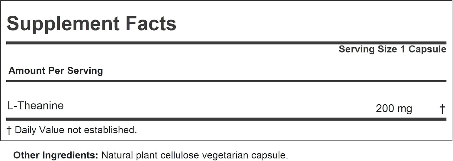 ANDREW LESSMAN L-Theanine 200 mg - 180 Capsules - görsel 2