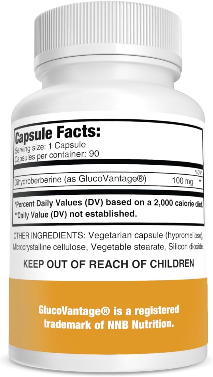 Pure Nootropics Dihydroberberine Food Supplement (GlucoVantage) 100 mg, 90 Capsules - Super Berberine - görsel 2