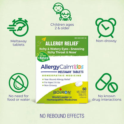 Boiron AllergyCalm Kids Tablets – 60 Tablets