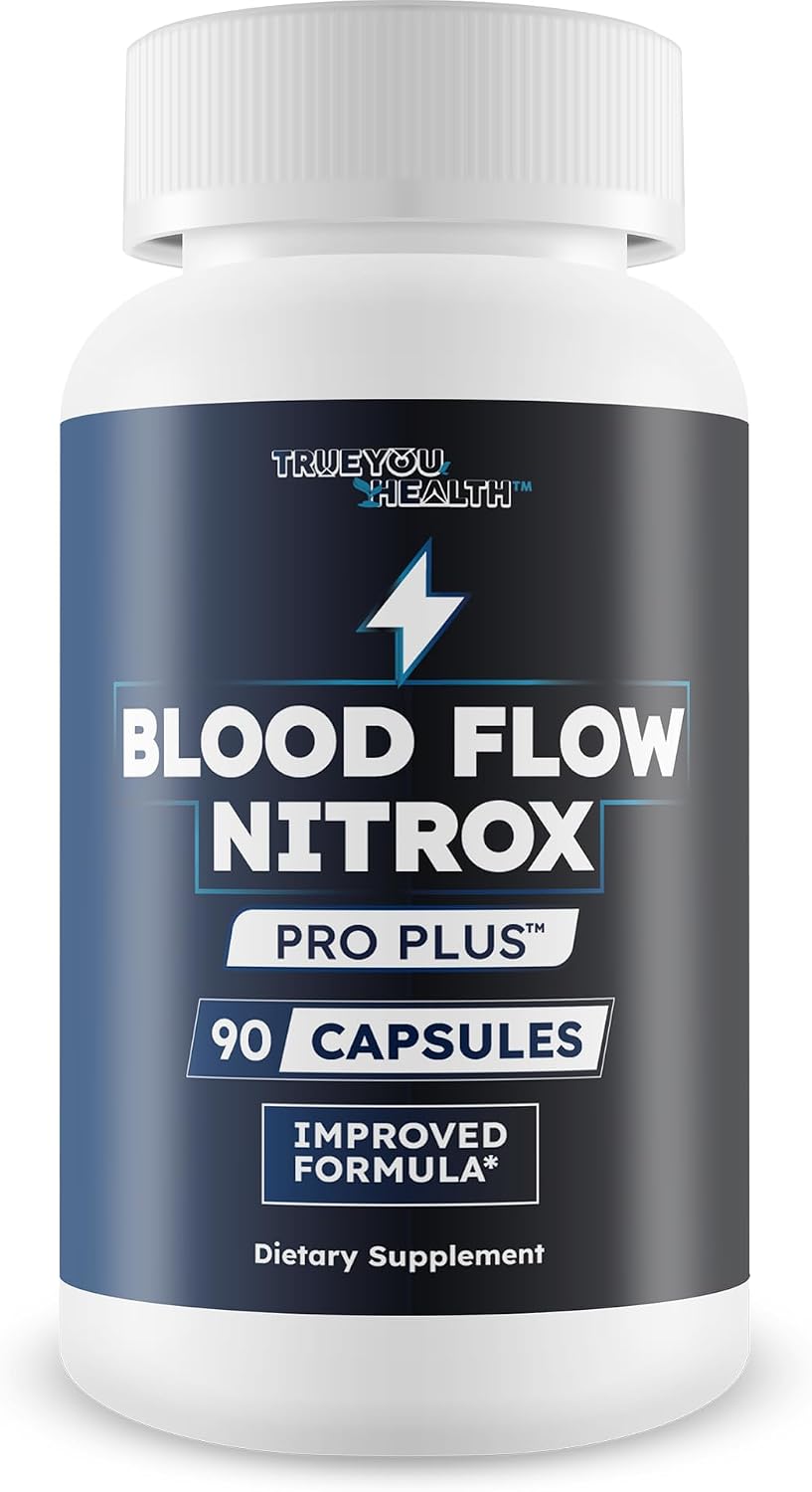 Blood Flow Nitrox Pro Plus – Improved Formula – Blood Circulation Supplement for Men - görsel 1