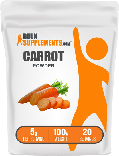 BulkSupplements.com Carrot Powder - Superfood Powder, 1kg