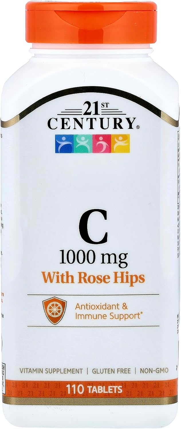 21st Century Natural C 1000 with Rose Hips Caplets, 110 Caplets - görsel 1