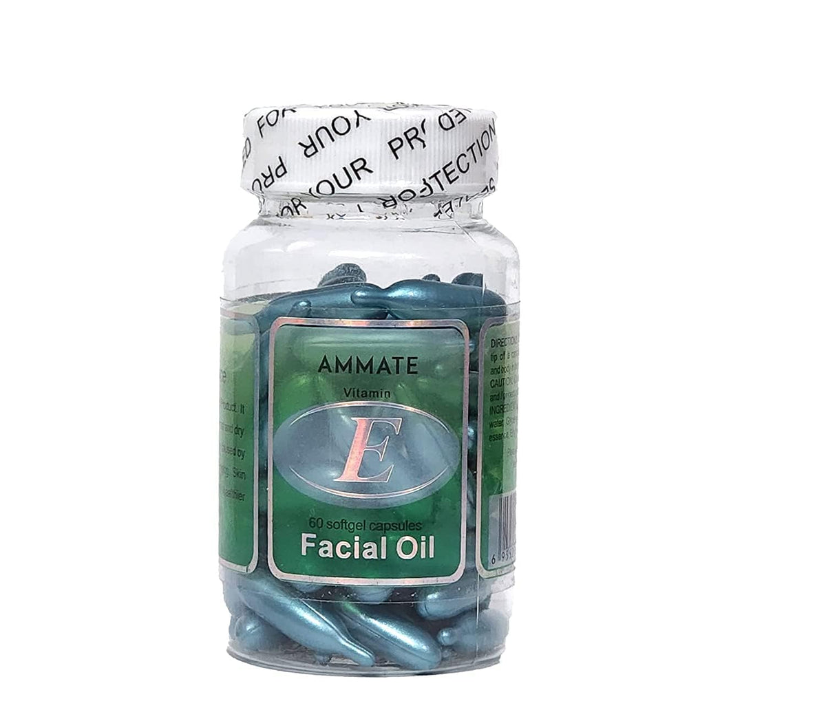 Aloe Vera and Vitamin E Facial Oil Capsules, 60 Soft gel capsules - görsel 1