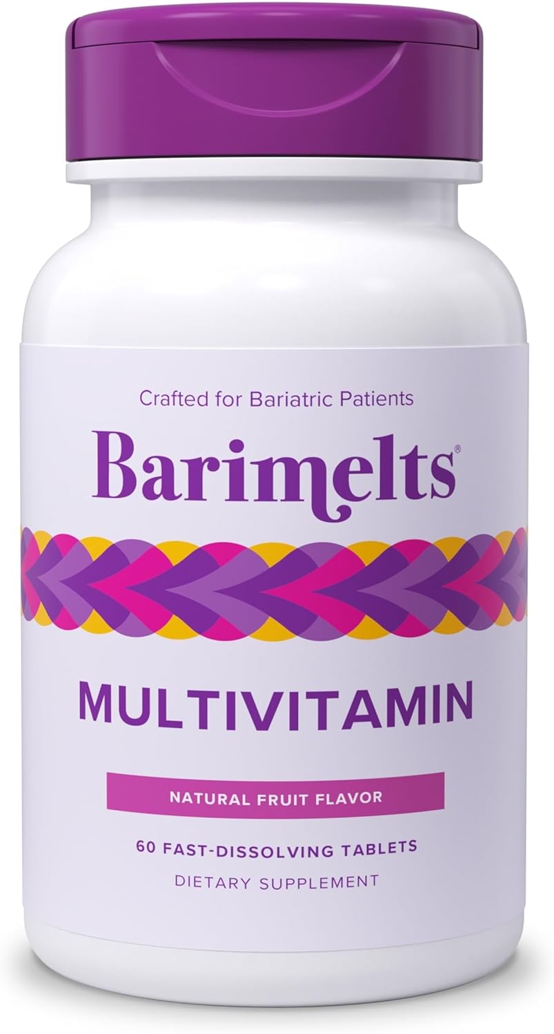 BariMelts Multivitamin - 60 Fast-Dissolving Tablets (1-Month Supply) - Sugar-Free Bariatric Multivitamin for Women, Natural Fruit Flavour - görsel 1