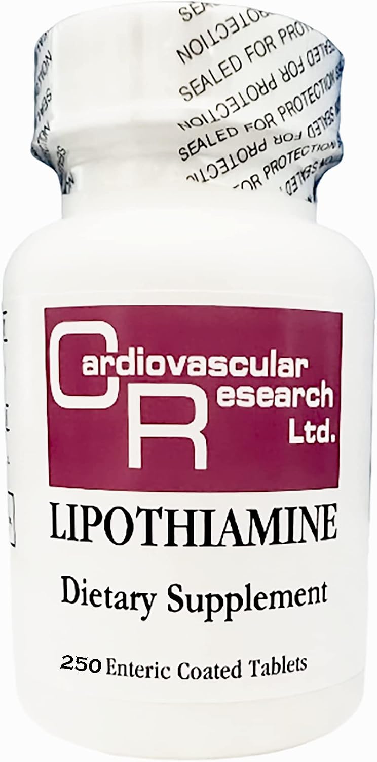 Cardiovascular Research Lipothiamine B Food Supplement 120 Tablets - Vitamin B1 with Alpha Lipoic Acid - 2 x 60 - görsel 7