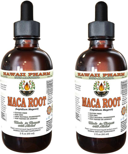 Hawaii Pharm Maca Root Alcohol-Free Liquid Extract - Professional Grade - 60 ml