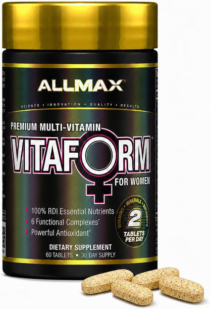 ALLMAX VITAFORM - Premium Multivitamin for Women - 60 Tablets