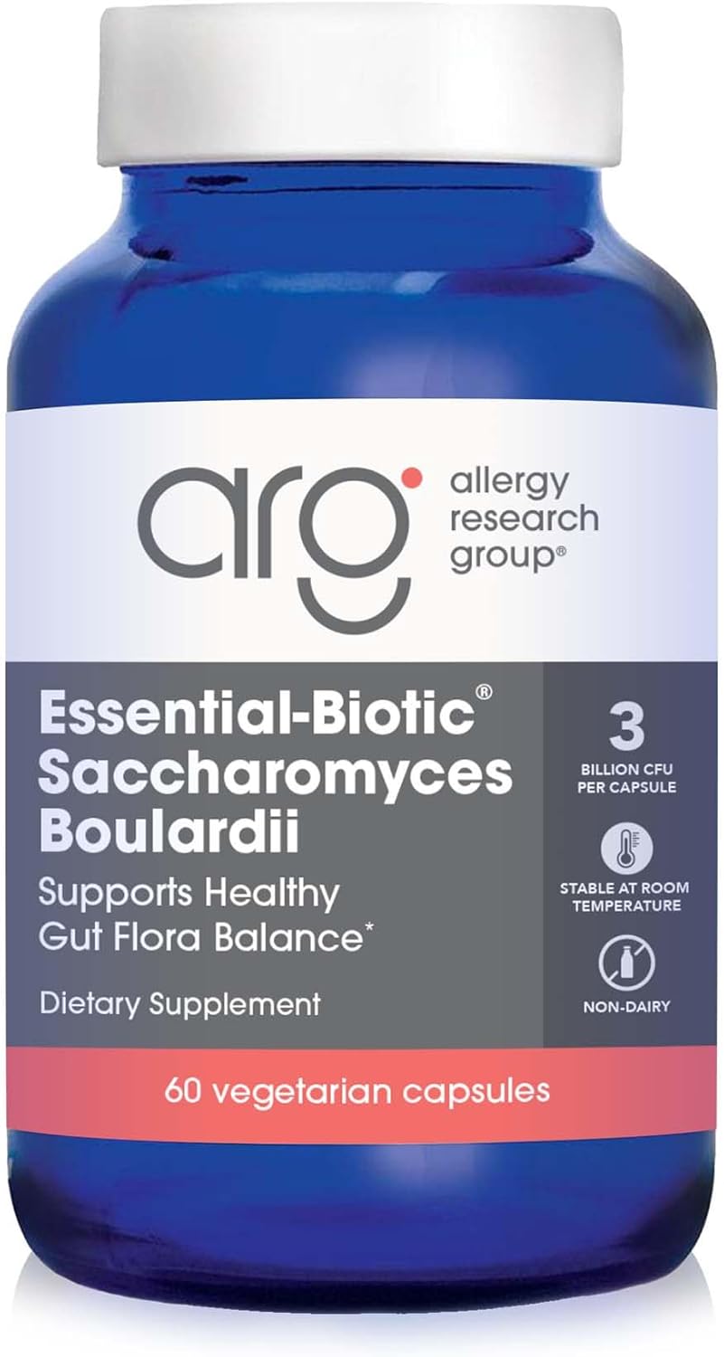 ARG Essential-Biotic Saccharomyces Boulardii - 9 Billion CFU Probiotic - 60 Capsules - görsel 1