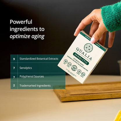 Qualia Senolytic Supplement – Fisetin, Quercetin, Piperlongumine & More | Supports Cellular Rejuvenation*