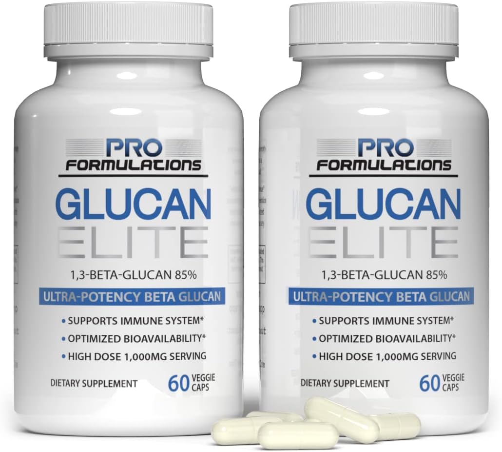 Pro Formulations MD Glucan Elite – Beta 1,3D Glucan 500mg – 60 Vcaps (2 Pack) - görsel 1