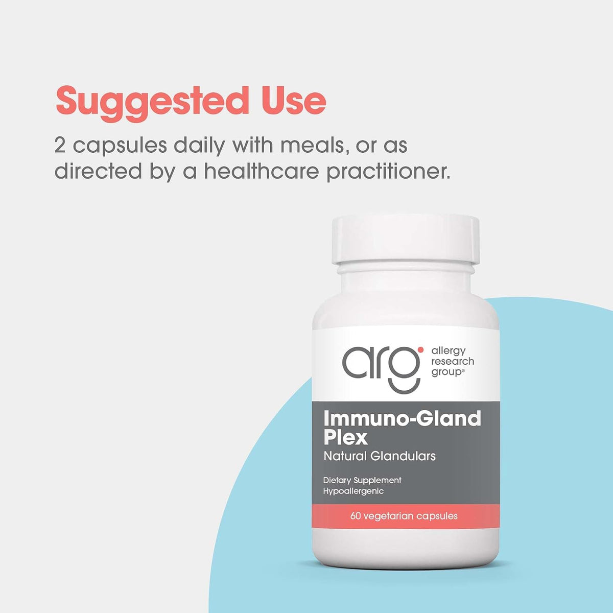 Allergy Research Group ARG Immuno-Gland Plex - Multi-Organ Glandular Blend - 60 Capsules - görsel 6
