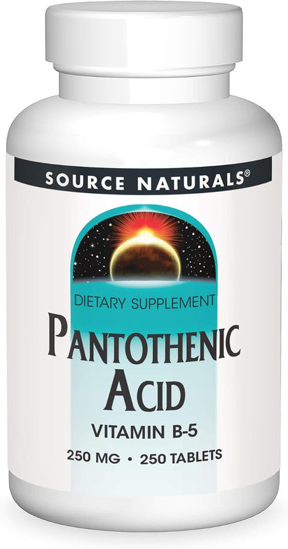 Source Naturals Pantothenic Acid 250 mg - 250 Tablets