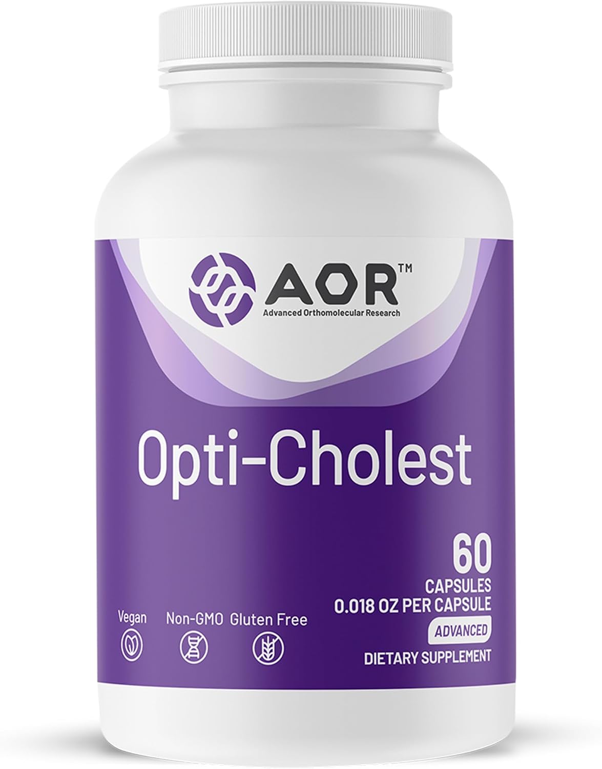 AOR Opti-Cholest Bergamot Extract 1000mg – 60 Vegan Capsules – 30-Day Supply - görsel 1
