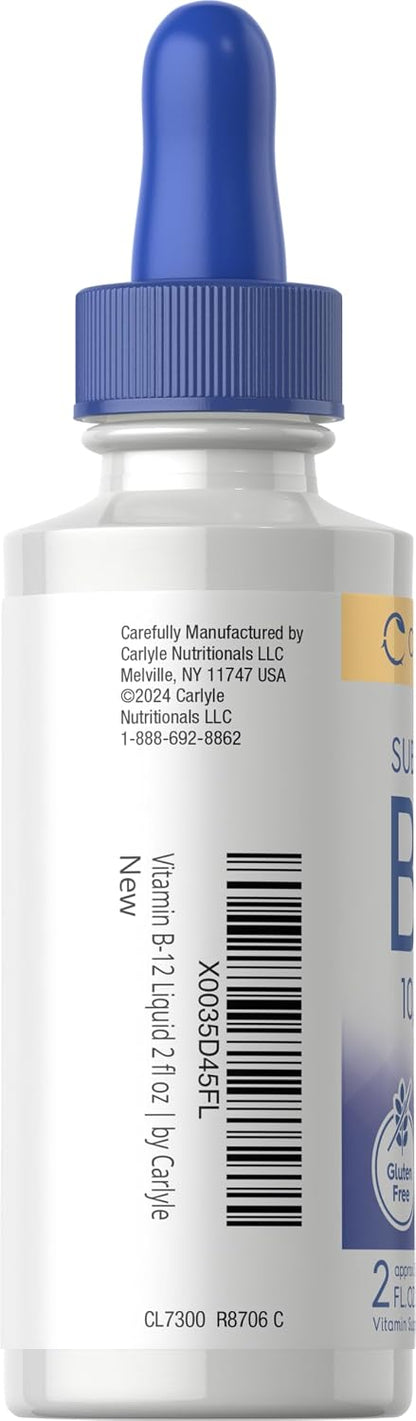 Carlyle Vitamin B12 Sublingual Liquid Drops - 10,000 mcg - 59 ml