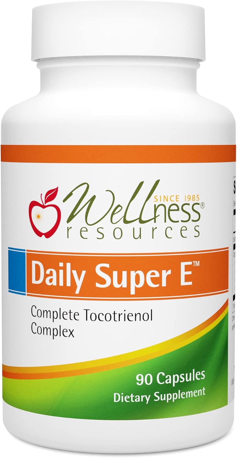 Wellness Resources Daily Super E Tocotrienol Complex - Full Spectrum Vitamin E with Delta, Gamma & Alpha Tocotrienols for Antioxidant Protection, Soya-Free, Natural Source (180 Capsules) - görsel 6