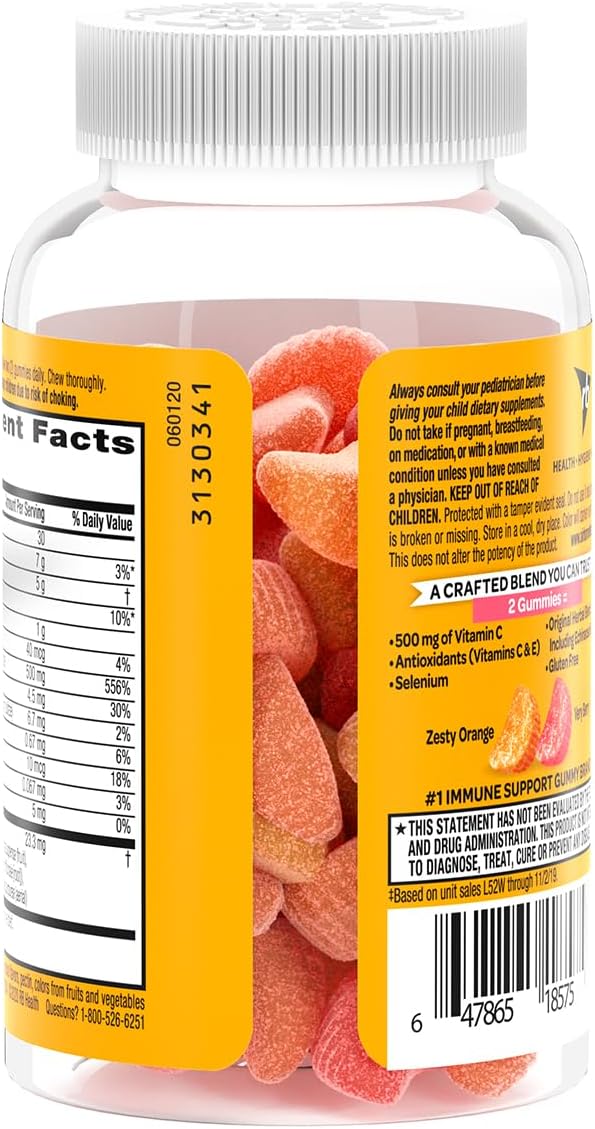 Airborne Vitamin C + Zinc Immune Support Gummies for Kids, Assorted Fruit, 21 Count (3 Pack) - görsel 3