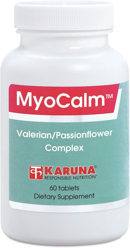 MyoCalm 60 Vegetarian Capsules – Valerian, Passion Flower, Black Cohosh, Calcium, Magnesium, B3 & B6