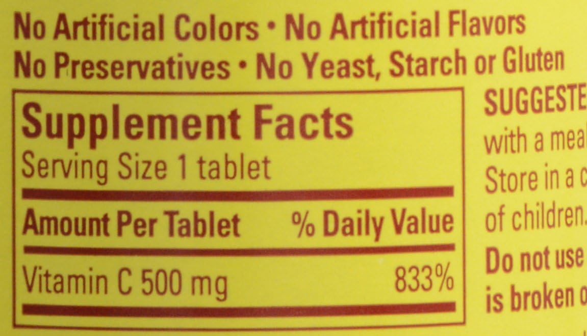 Nature Made Vitamin C 500 mg with Timed Release Rose Hips, 60 Tablets - görsel 5
