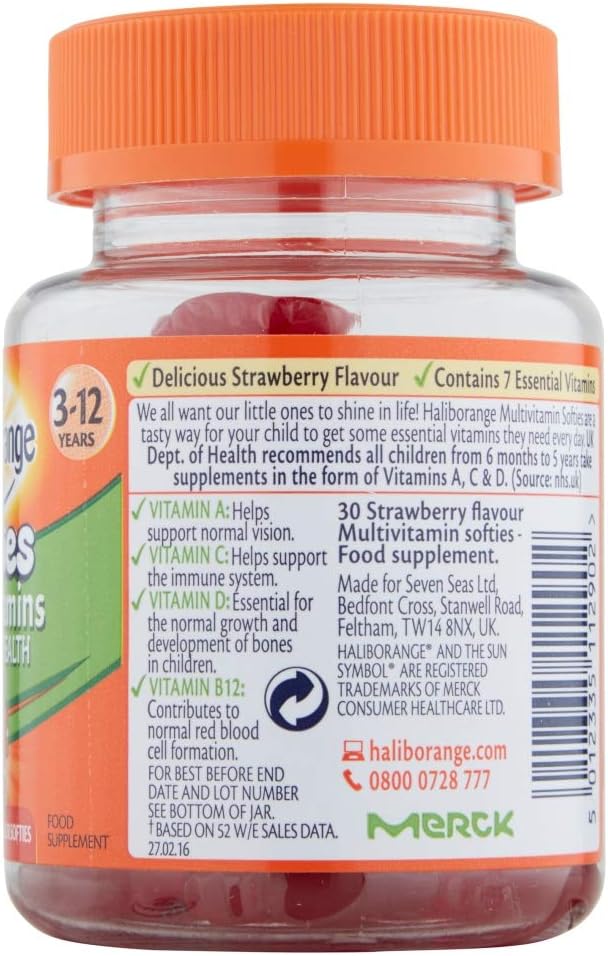 Haliborange Kids Multivitamin Strawberry Softies 30 - görsel 6