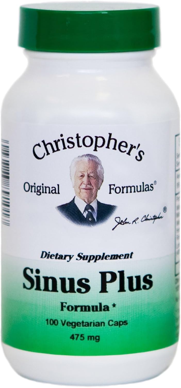 Sinus Plus – Sinus Support Capsules, Whole Herb Synergistic Formula, 100 Capsules - görsel 1