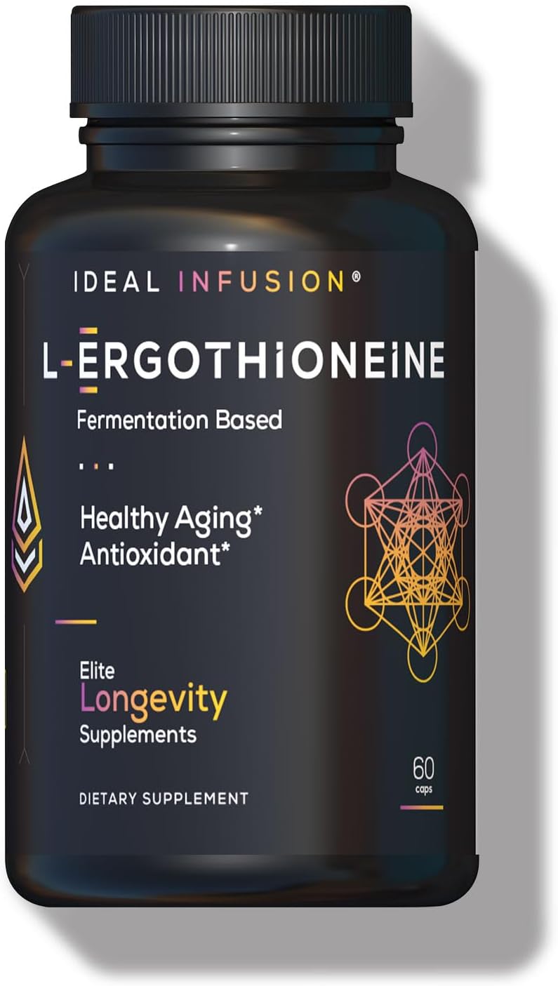 Fermentation Based L-Ergothioneine 30mg – Longevity Vitamin, Antioxidant, 60 Servings, Vegan - görsel 1