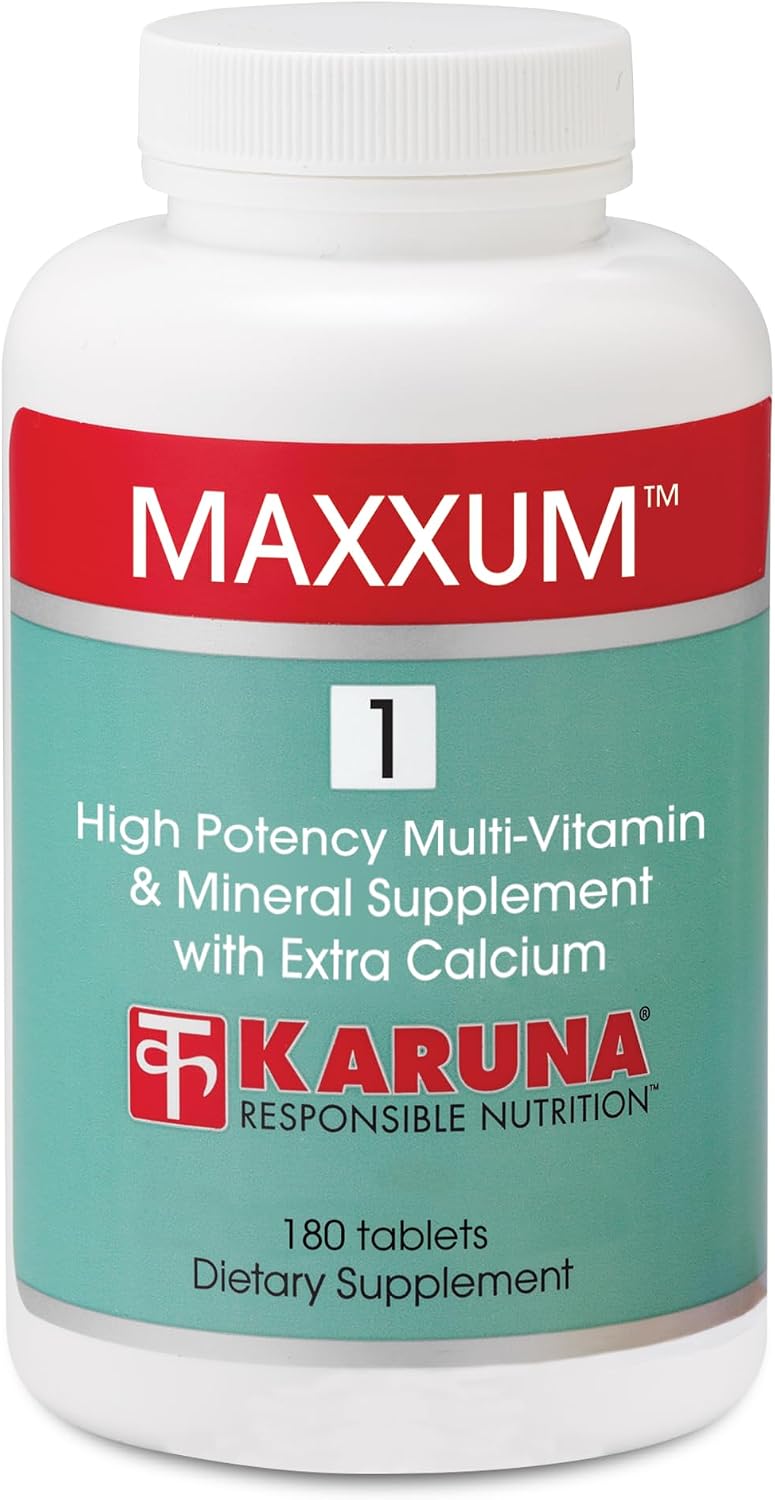 Karuna MAXXUM 1 - High-Potency Multivitamin Without Iron - 180 Vegetable Capsules - görsel 1