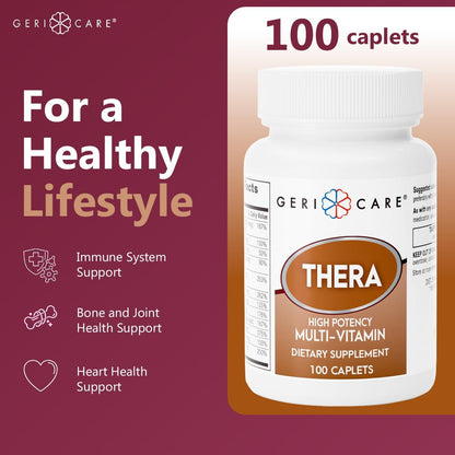 GeriCare Thera High Potency Multivitamin Tablets - 100 Count