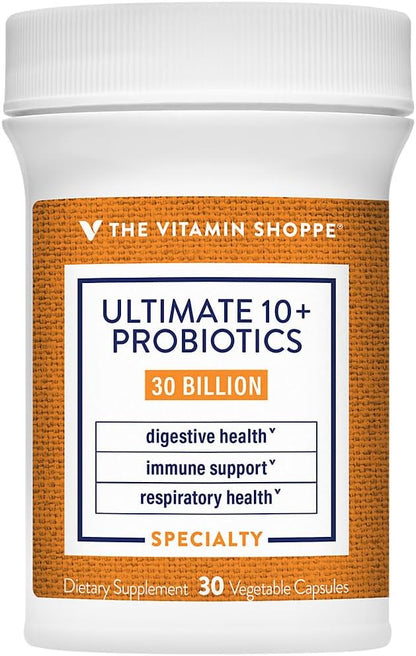 The Vitamin Shoppe Ultimate 10+ Probiotics 13 Billion CFUs - Multi-Strain Digestive & Immune Support Supplement, 60 Capsules