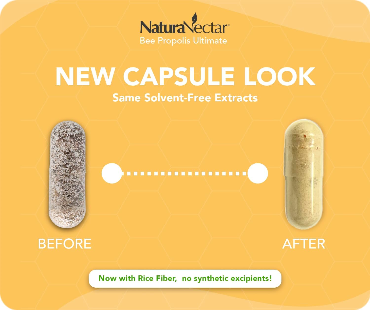 NaturaNectar Ultimate Bee Propolis Capsules – NSF Contents Certified – Brazilian Red, Brown & Green – Gluten-Free Supplement with Flavonoids (60 Capsules) - görsel 8