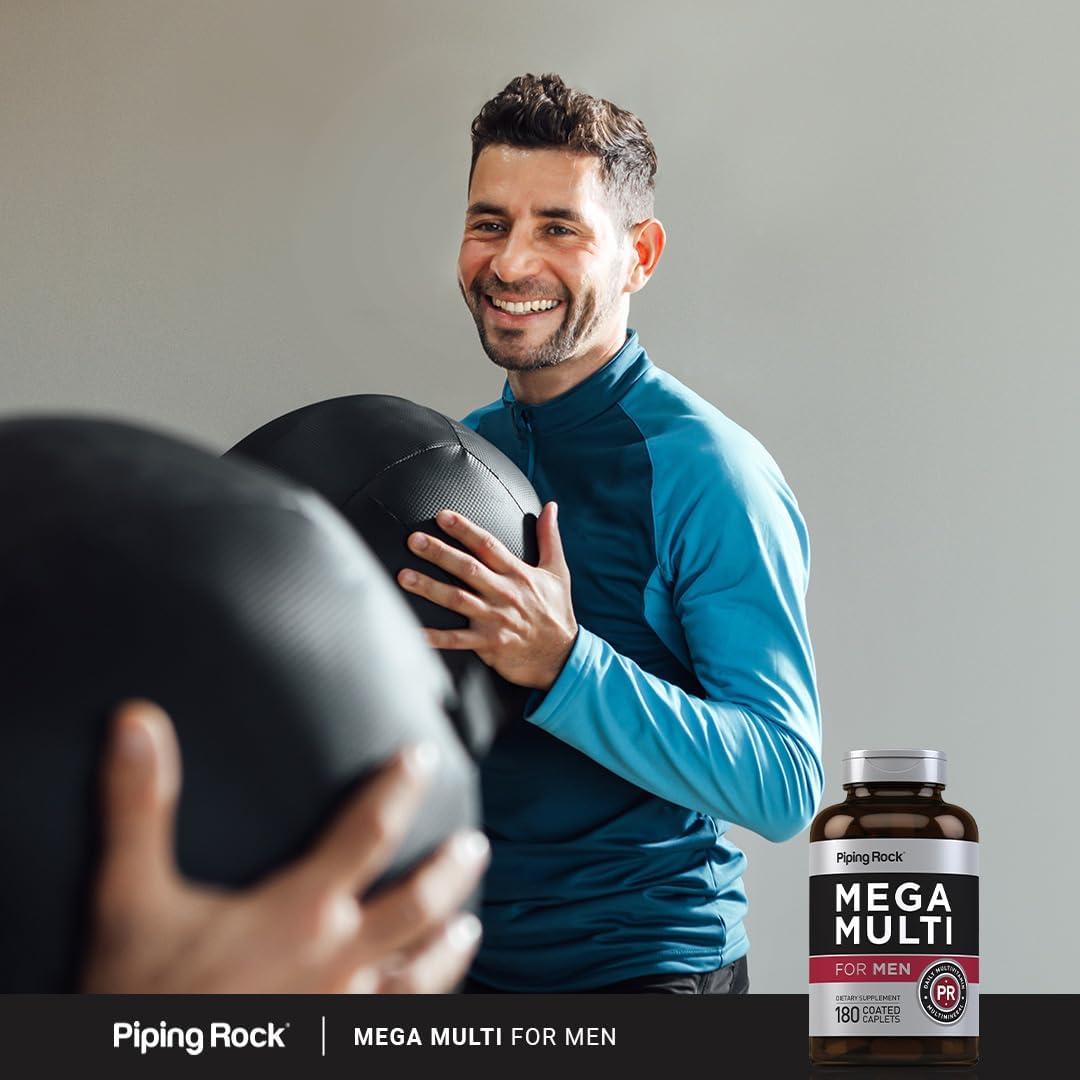 Piping Rock Multivitamin for Men, 180 Caplets - görsel 6