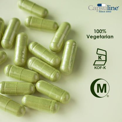 Capsuline Delayed Release Size 0 Empty Capsules – 1000 Count Clear Empty Vegan Capsules
