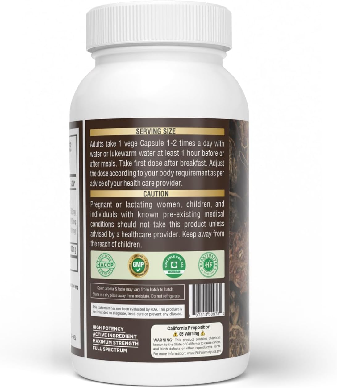 Jatamansi Capsules - Nardostachys Jatamansi Herbal Supplement for Relaxation and Hair Wellness - 60 Vegan Capsules (800 mg each) - görsel 2