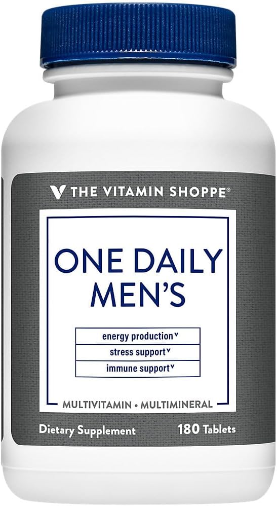 The Vitamin Shoppe One Daily Men's Multivitamin, 180 Tablets - görsel 1