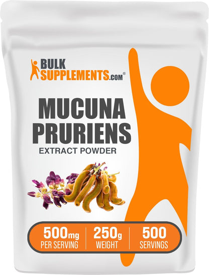 Mucuna Pruriens Extract Powder - 500mg per Serving, 250g