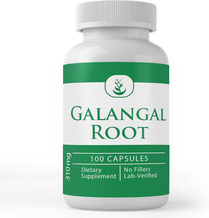 PURE ORIGINAL INGREDIENTS Galangal Root Capsules (100 Capsules) - Single Ingredient, No Additives, Lab Tested