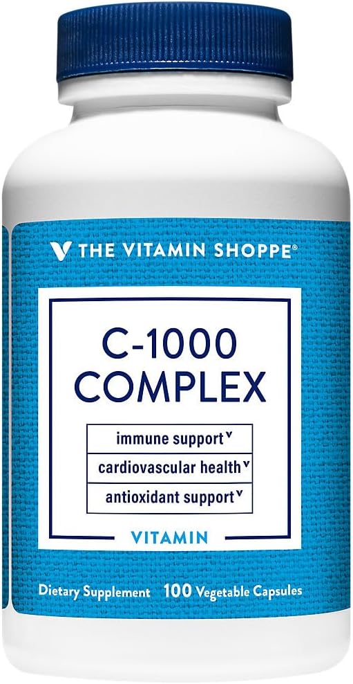The Vitamin Shoppe C-1000 Complex 1,000mg, Antioxidant Support, 300 Capsules - görsel 6