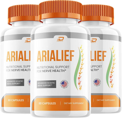 Arialief Capsules – Natural Supplement for Balanced Health (3 Pack – 180 Capsules)