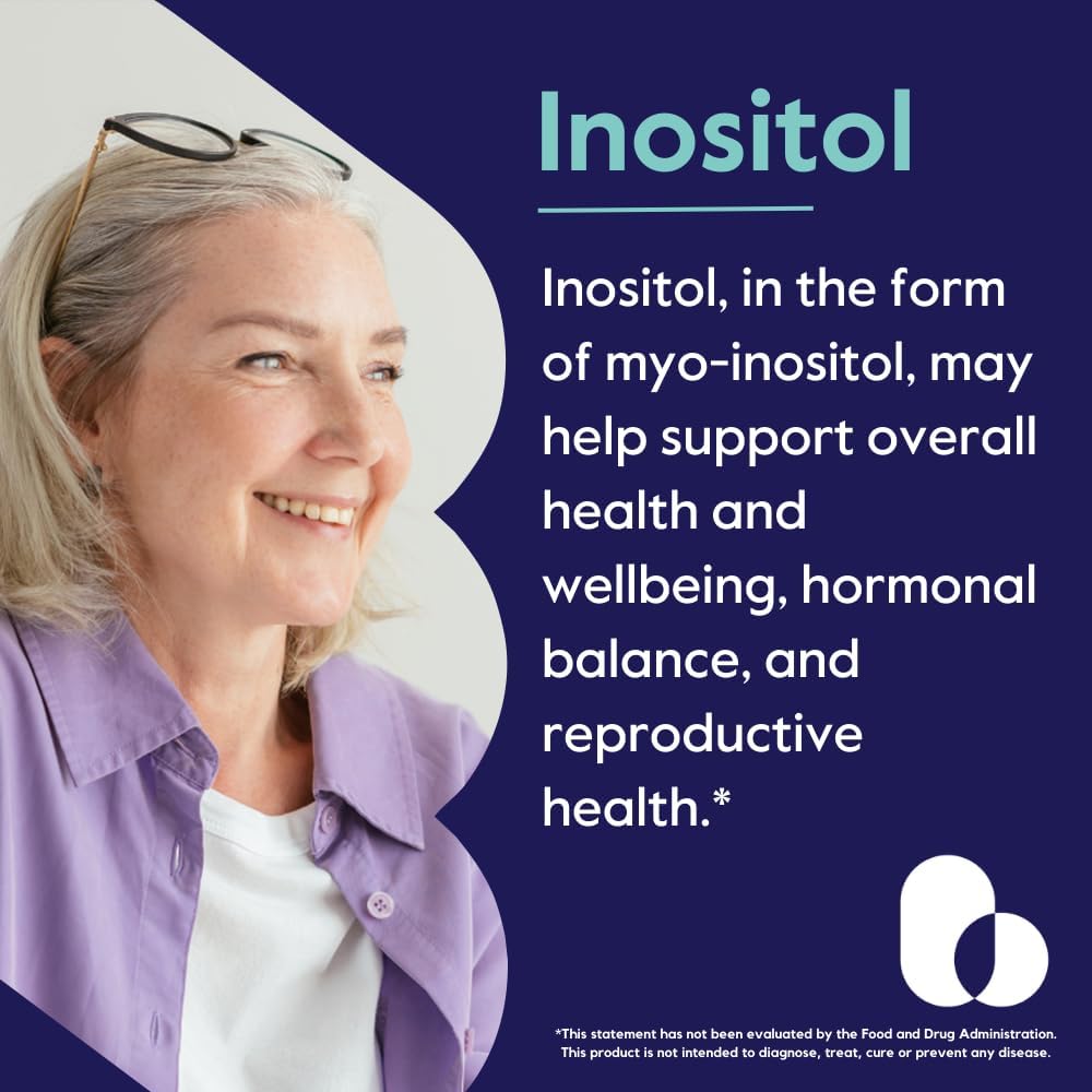 BESTVITE Inositol 750 mg - Myo-Inositol (120 Vegetarian Capsules) - görsel 4