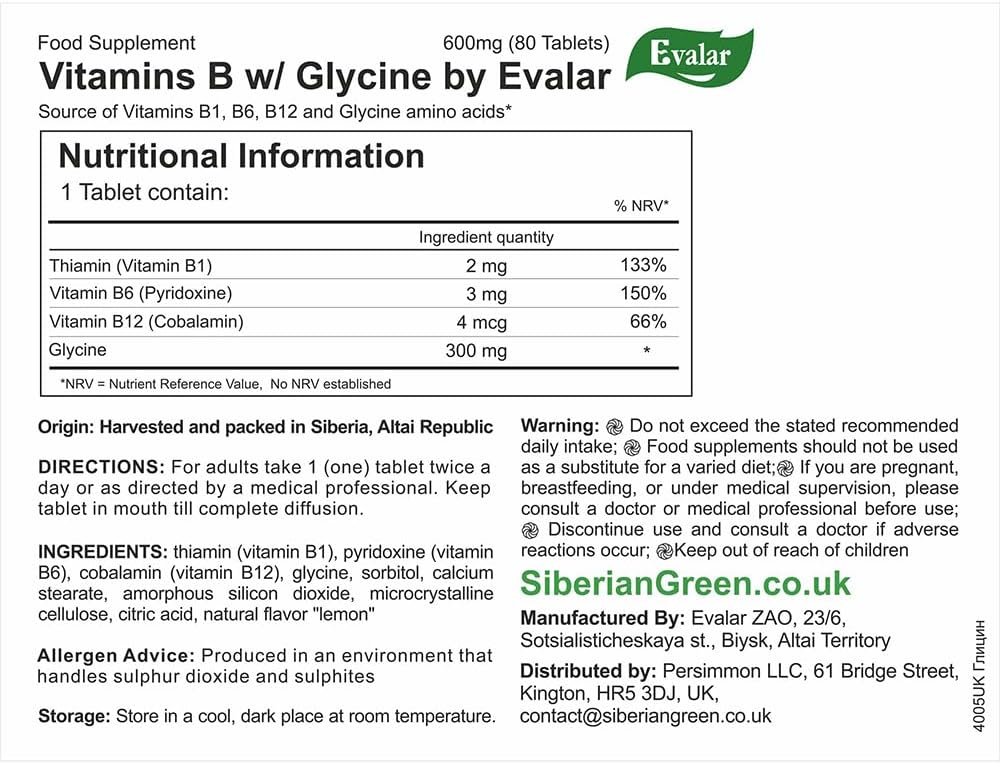 Glycine Forte – 60 Tablets - görsel 5