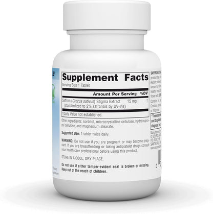Source Naturals Serene Science Saffron Extract for Emotional Wellbeing - 15 mg - 60 Tablets