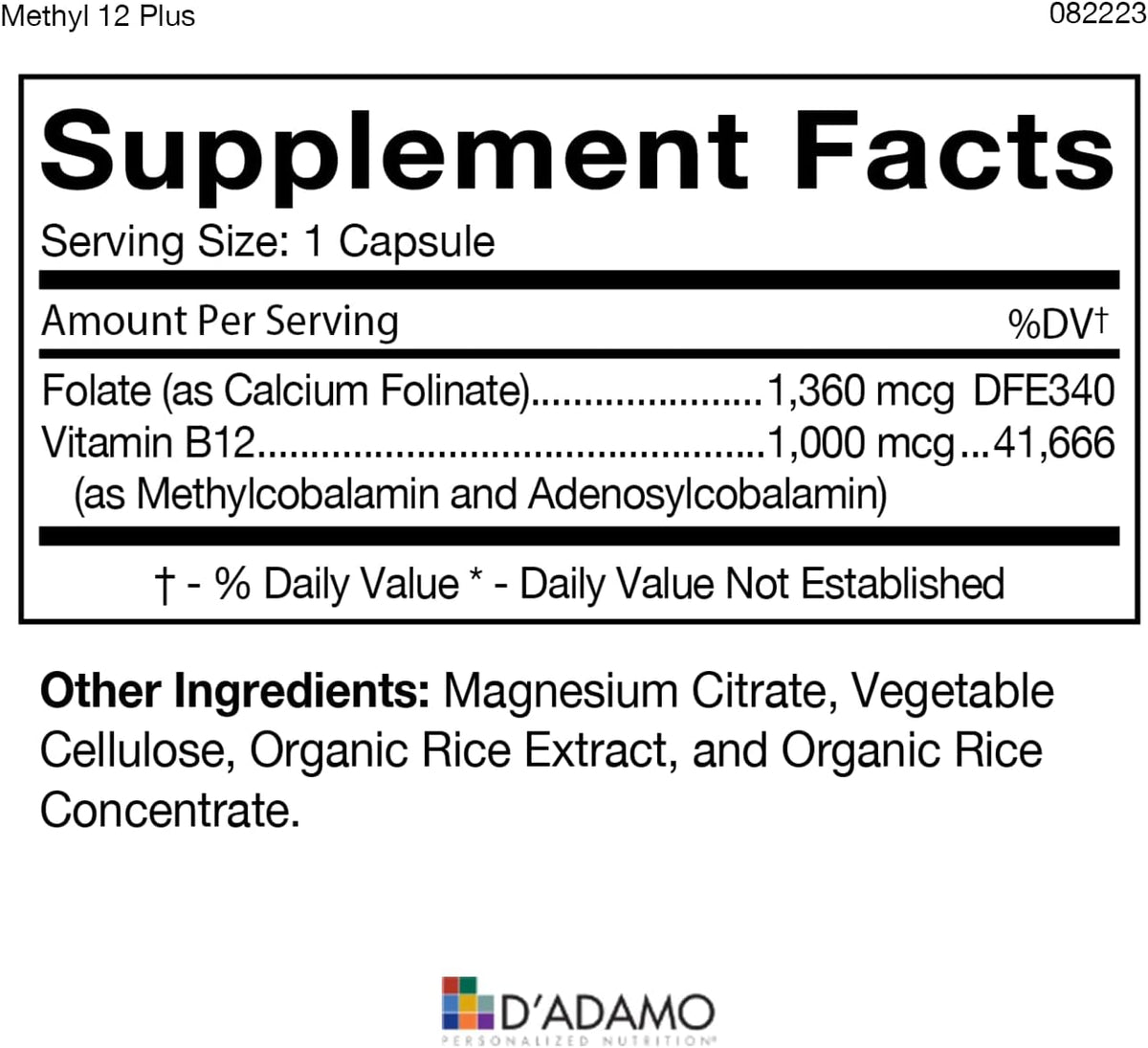 D'Adamo Personalized Nutrition Methylation Stack - görsel 2