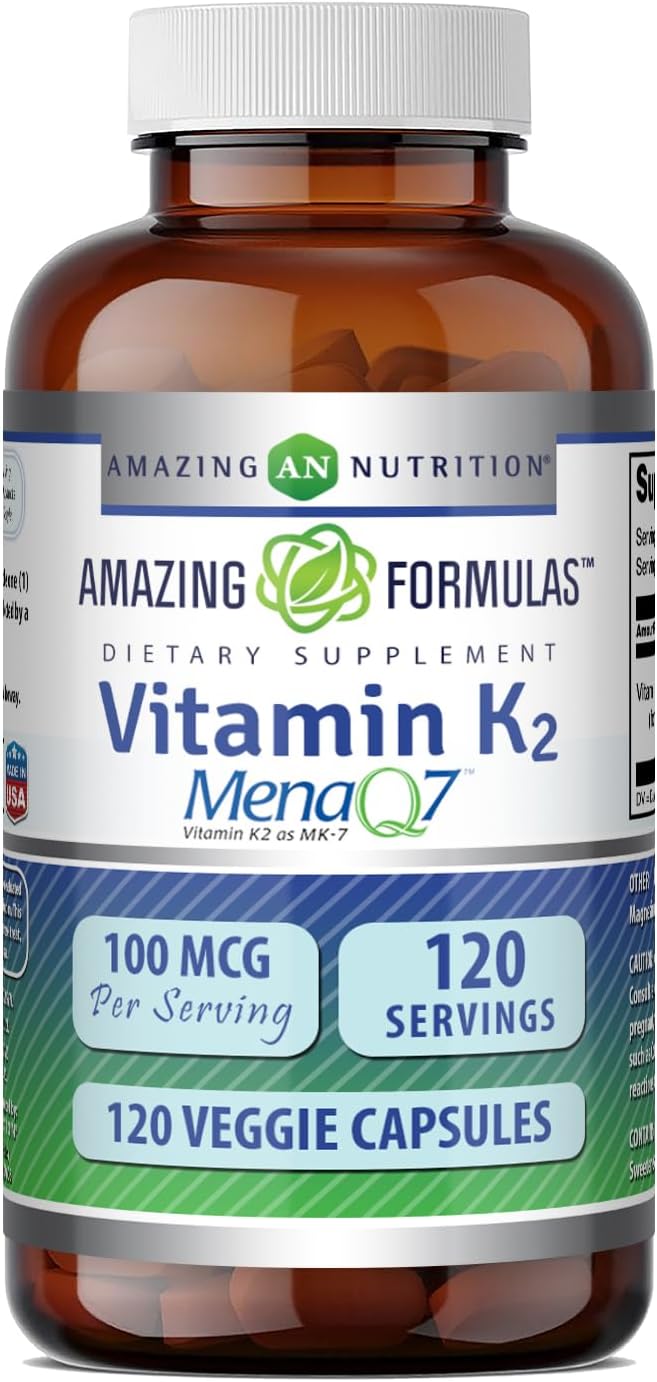 Amazing Formulae Vitamin K2 Menaq7 MK7 Food – Adults looking to maintain bone strength as they age – Image 1