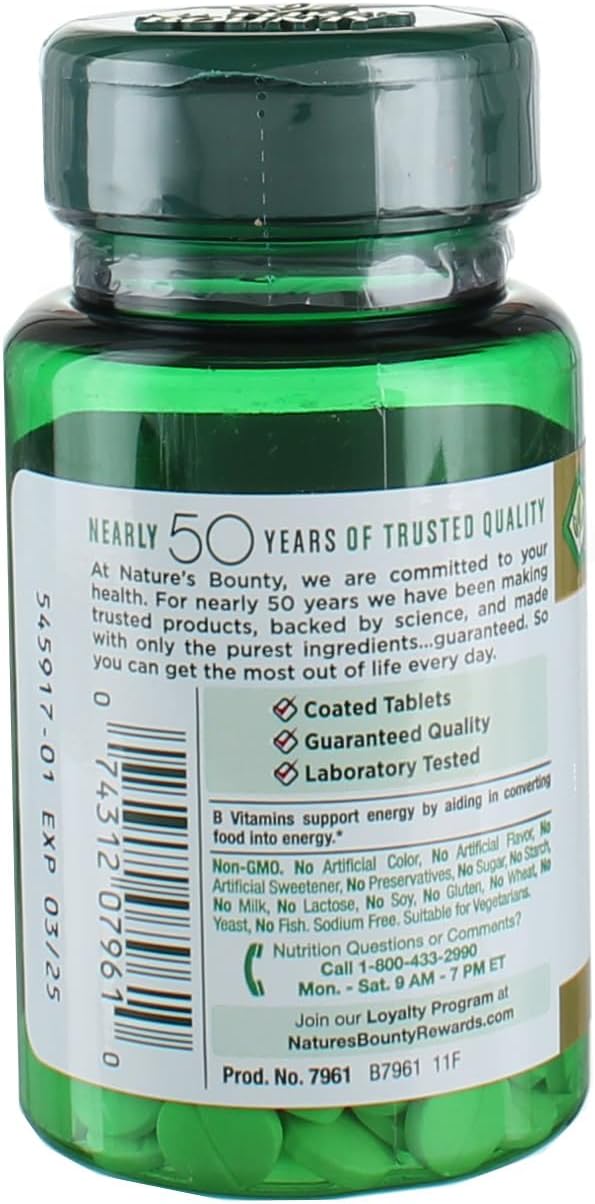 Nature's Bounty Biotin 1000mcg Coated Tablets – 100 Tablets - görsel 2