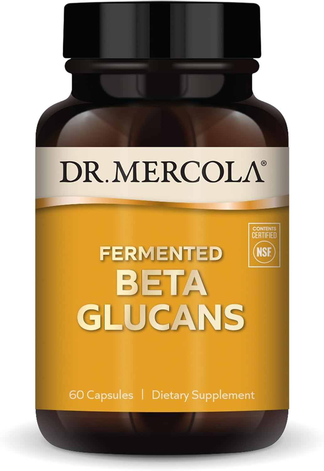Dr. Mercola Fermented Beta Glucans - Immune Support Supplement with Beta-1,3-Glucan and EpiCor - 60 Capsules - görsel 1