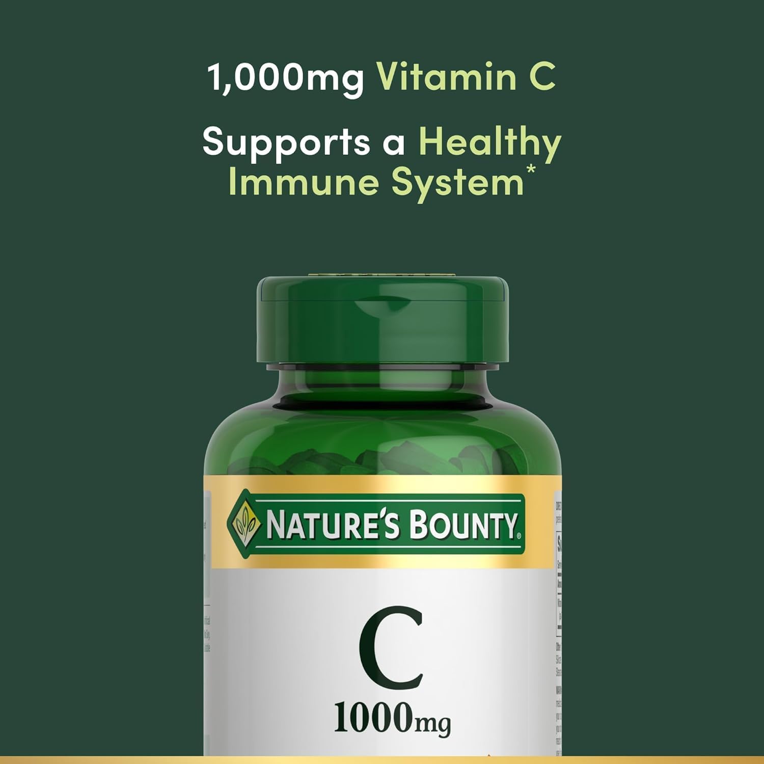 Nature's Bounty Vitamin C, 1000mg, 100 Caplets (Pack of 3) - görsel 3