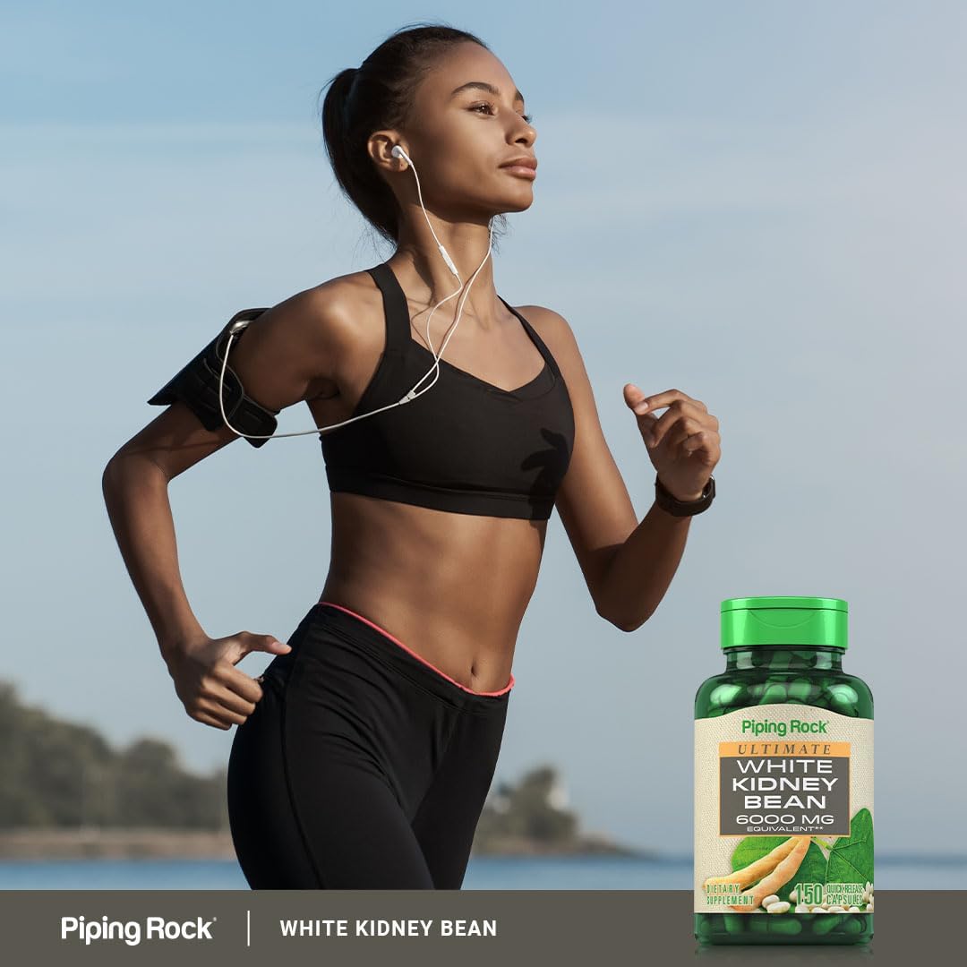 Piping Rock White Kidney Bean Extract | 150 Capsules | Non-GMO & Gluten-Free Supplement - görsel 6