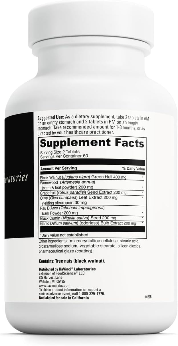 DAVINCI Labs Vira-Shield – Dietary Supplement for Detox, Immune & Gastrointestinal Support – 120 Tablets - görsel 2